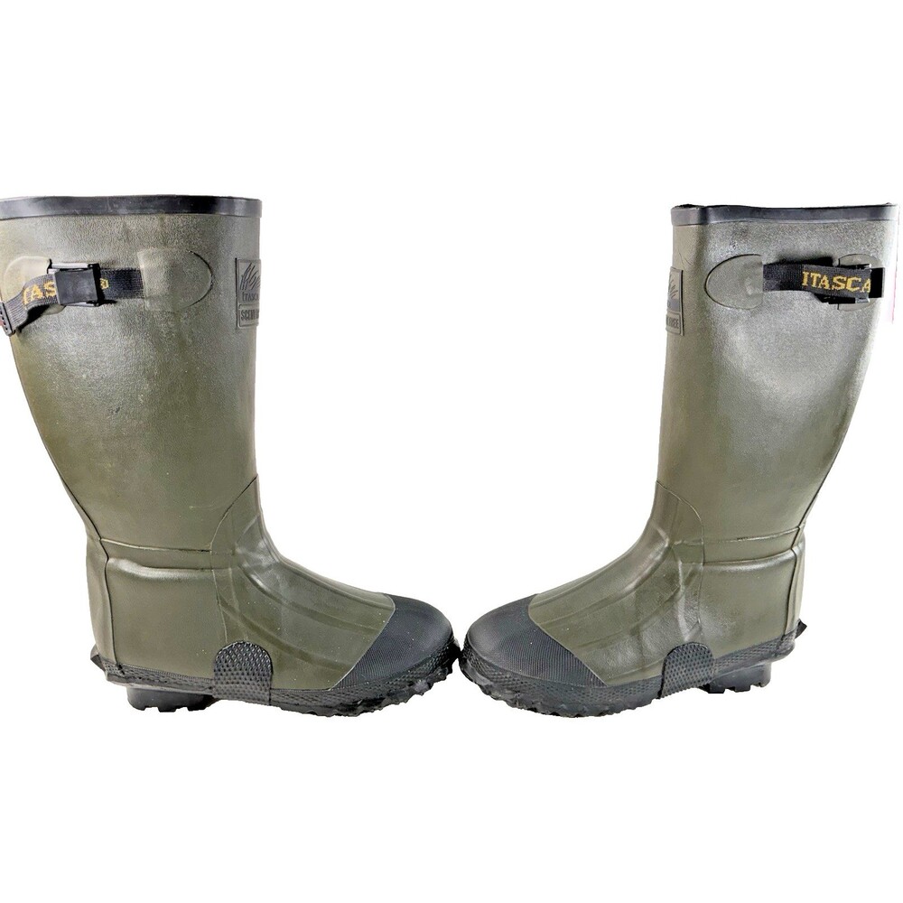 Itasca Rubber Insulated Waterproof Forrest Green Boots Men's Size 9 - Picture 4 of 8